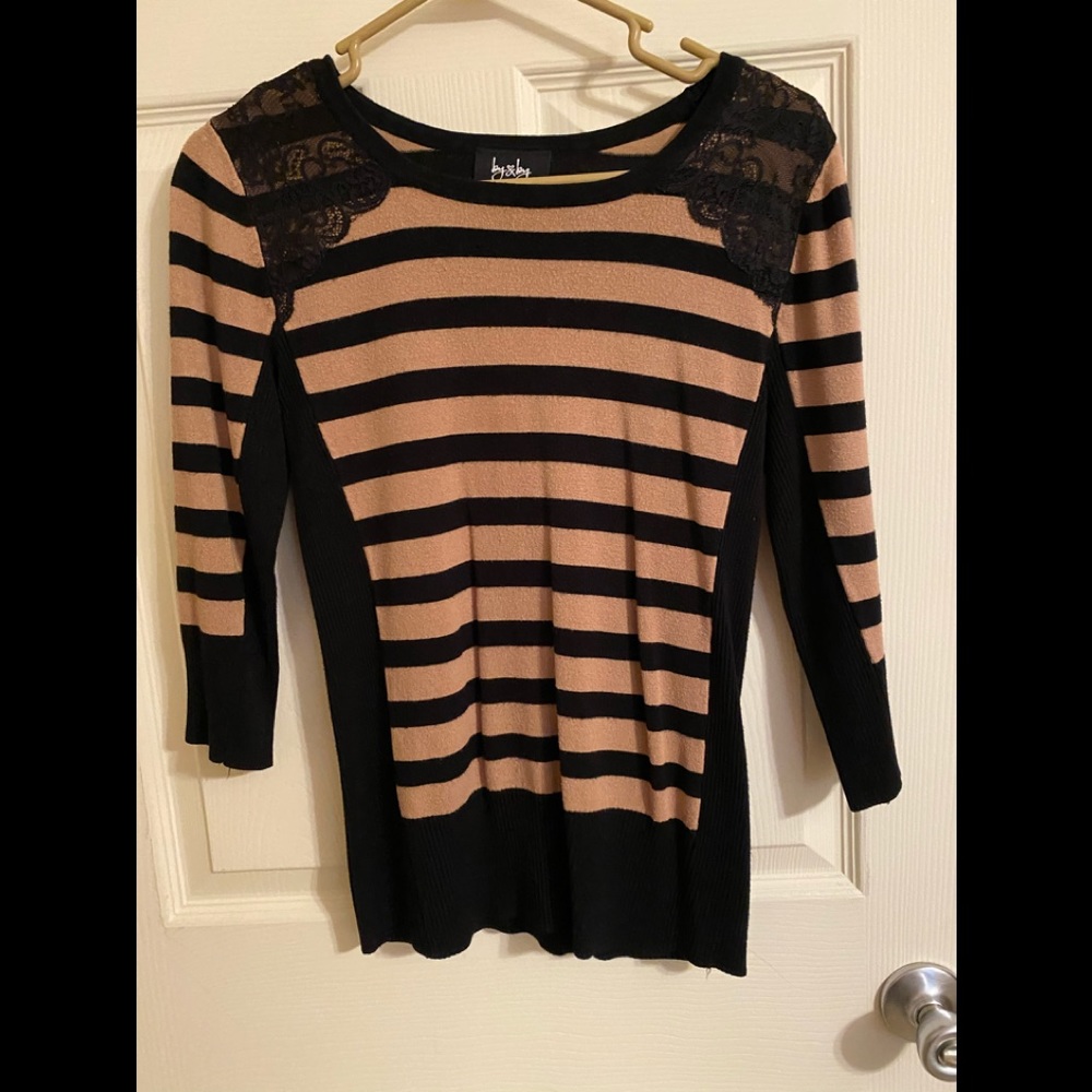 Black and Tan striped sweater